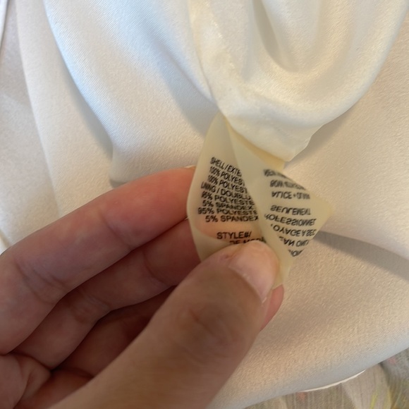 Alice + Olivia Pleated Chiffon Floral Watercolor Skirt - Picture 8 of 8